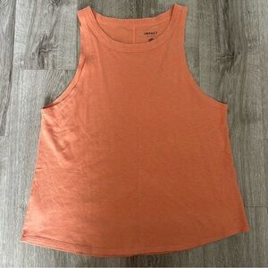 Impact United by Blue 100% Cotton Recycled Natural Eco Friendly Orange Tank M